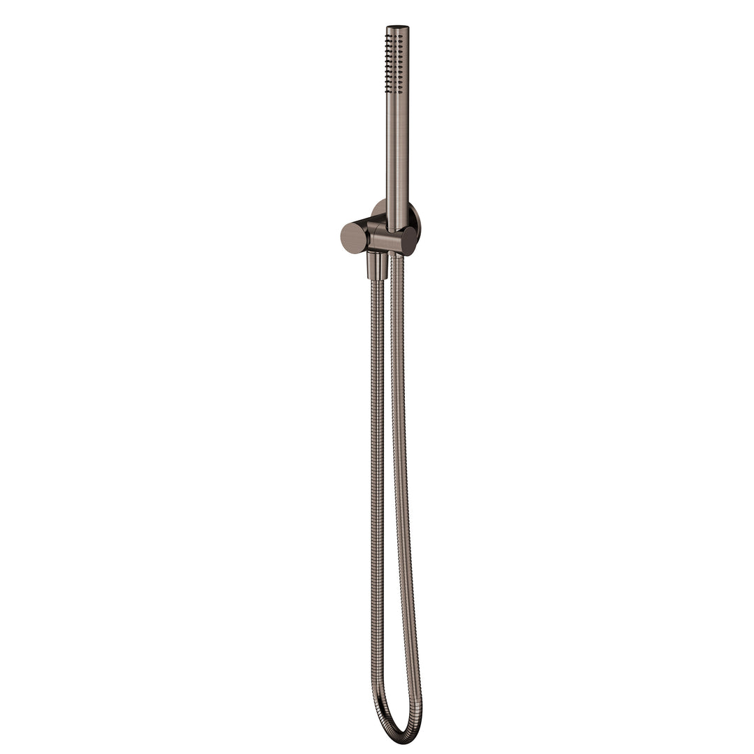 Axus Tubular Hand Shower Set + Swivel Holder Dark Bronze