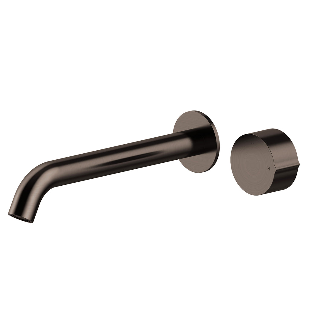 Venn Wall Mount Spout Basin Mixer Dark Bronze / 220mm