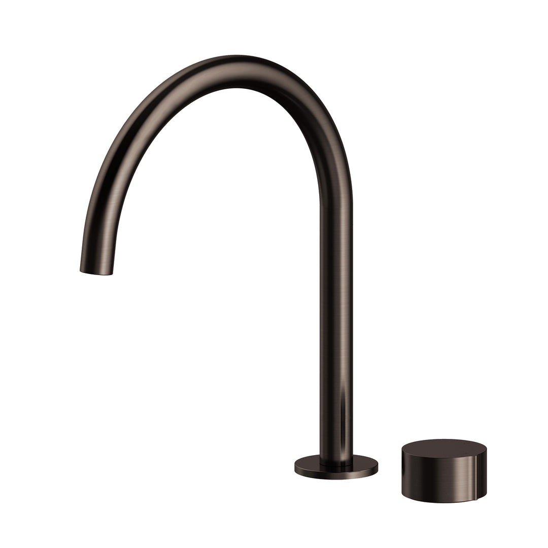 Venn 2 Hole Swivel Arch Spout Sink Mixer Dark Bronze