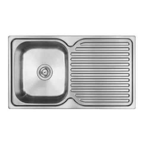 Abey Entry Single Bowl And Drainer S/Steel Sink