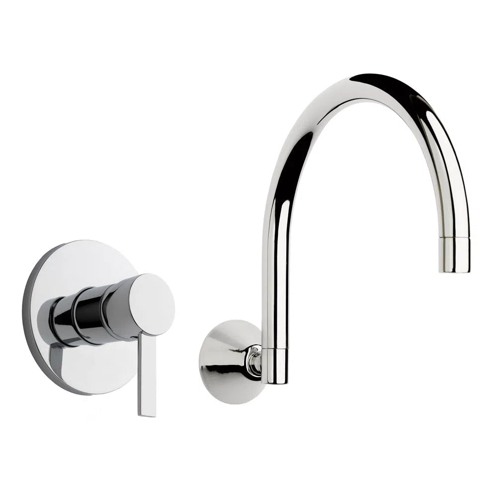 Alder PIATTO Wall Basin Mixer Set Swivel Gooseneck