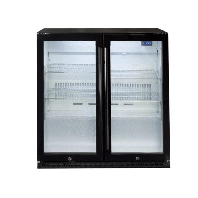 Artusi 86cm Double-Door Outdoor Fridge Black