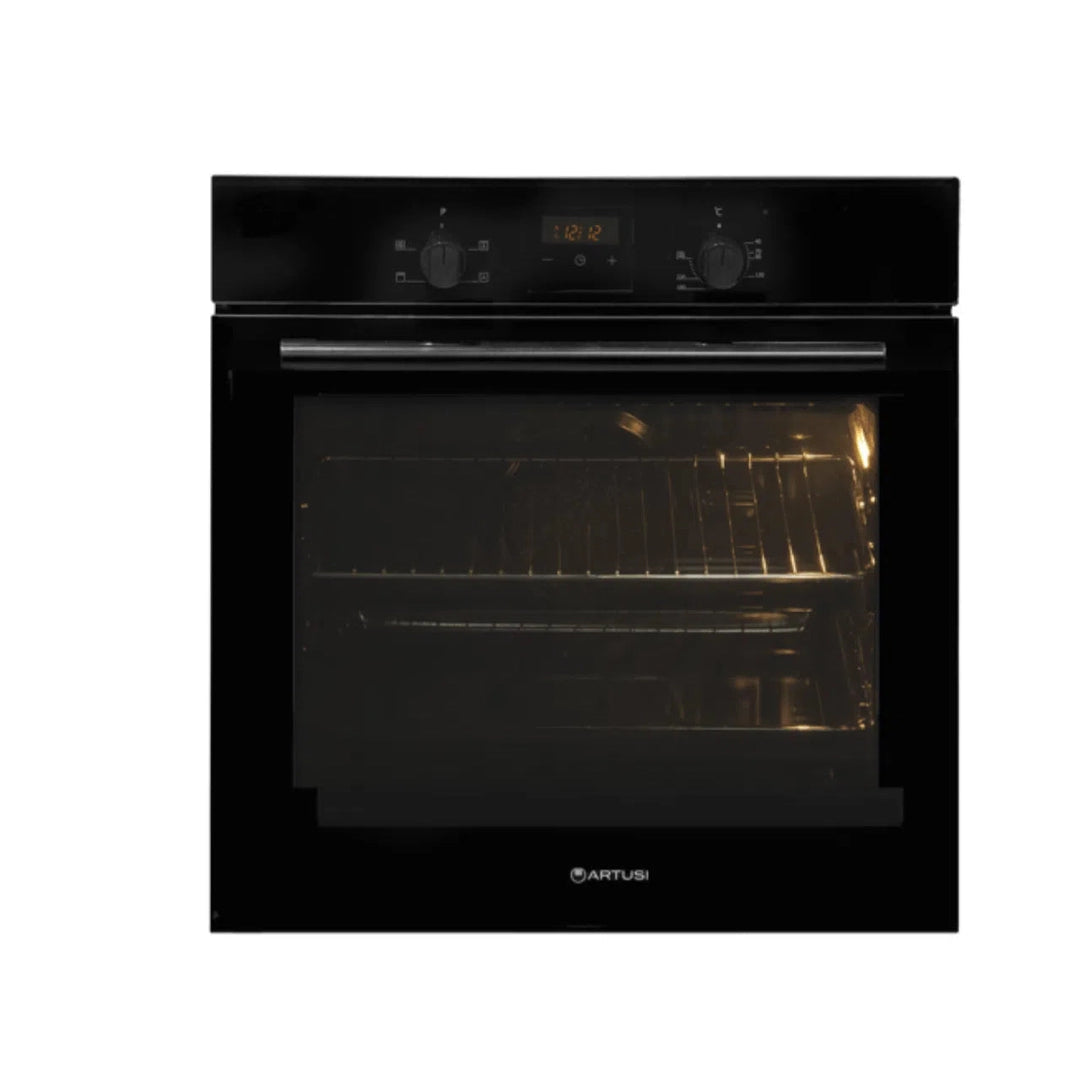 Artusi 60cm Built-In Oven Black Glass