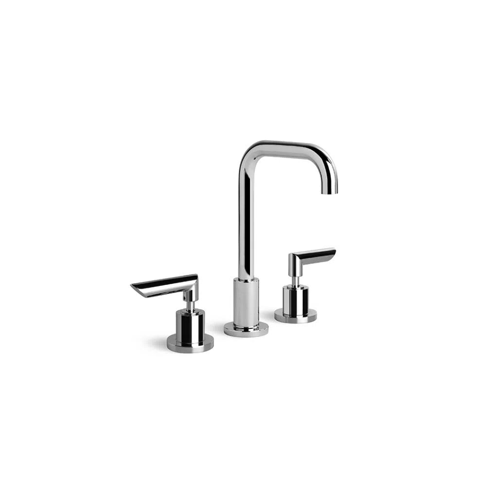 Brodware City Plus Basin Set with B Levers & Square Gooseneck Spout