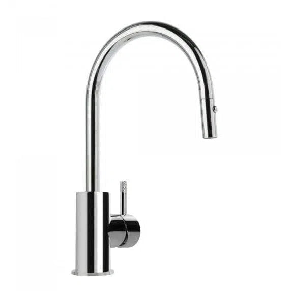 Brodware Yokato Kitchen Mixer With Pull Out Spray, Knurled Lever Handle