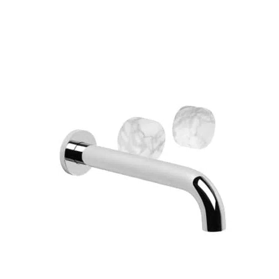 Brodware Halo Marble Offset Wall Tap Set