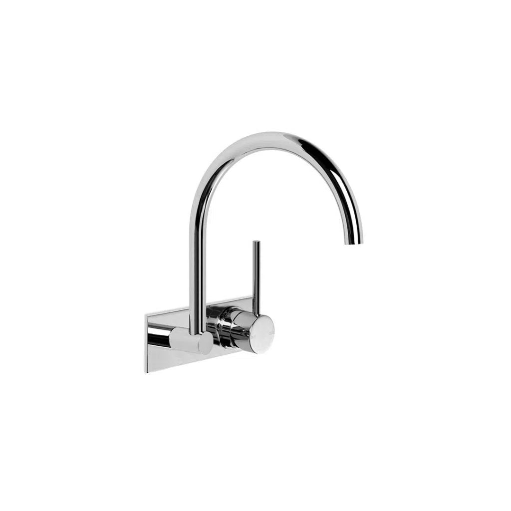 Brodware City Stik Wall Mixer Set Right Hand Configuration with Flow Control and Extended Lever