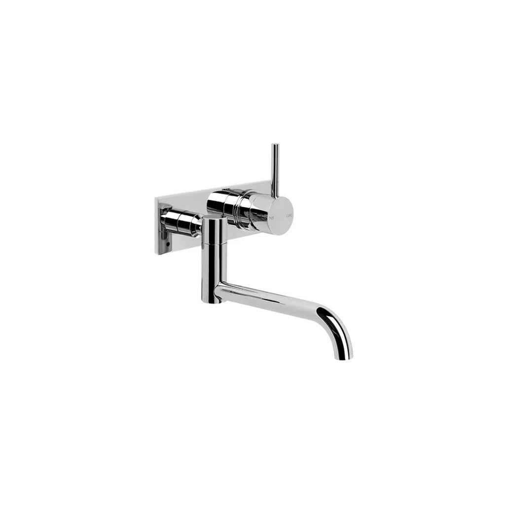 Brodware City Stik Wall Mixer Set Fixed Right Hand Configuration With Flow Control