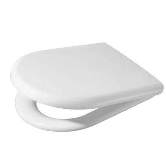 Caroma Fowler Newport Toilet Seat White Soft Close Bottom Fix Hinge