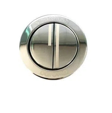 Caroma Round Cistern Button & Bezel Dual Flush Chrome