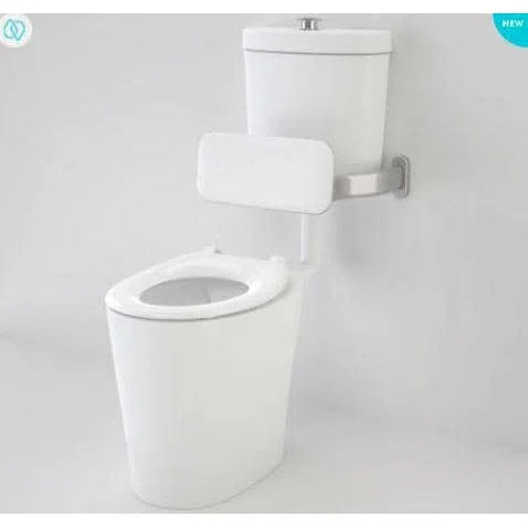 Caroma Care 610 Cleanflush Connector Toilet Suite With Back Rest And Caravelle Single Flap Seat