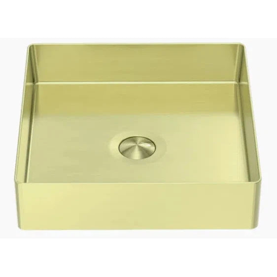 Nero 400mm Square Stainless Steel Basin