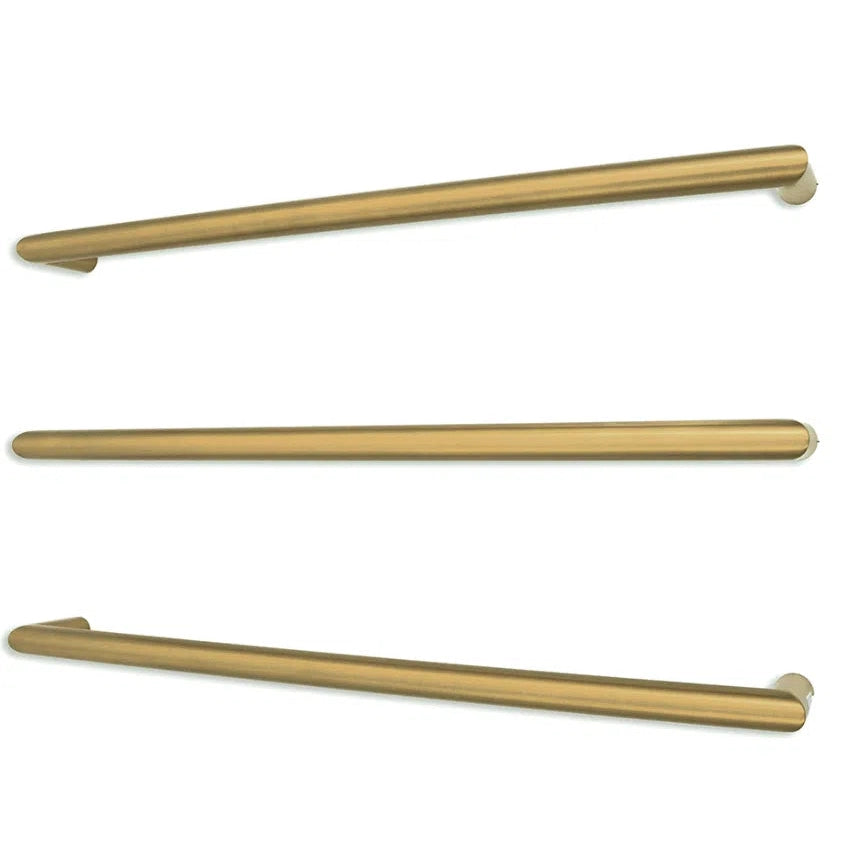Radiant Low Voltage Single Round Bar 800mm Brushed Gold Design 10
