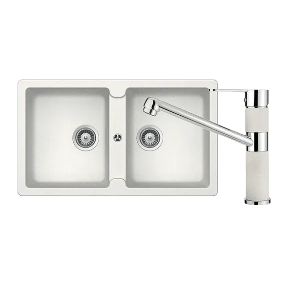 Schock Typos Double Bowl + 400456A Kitchen Mixer
