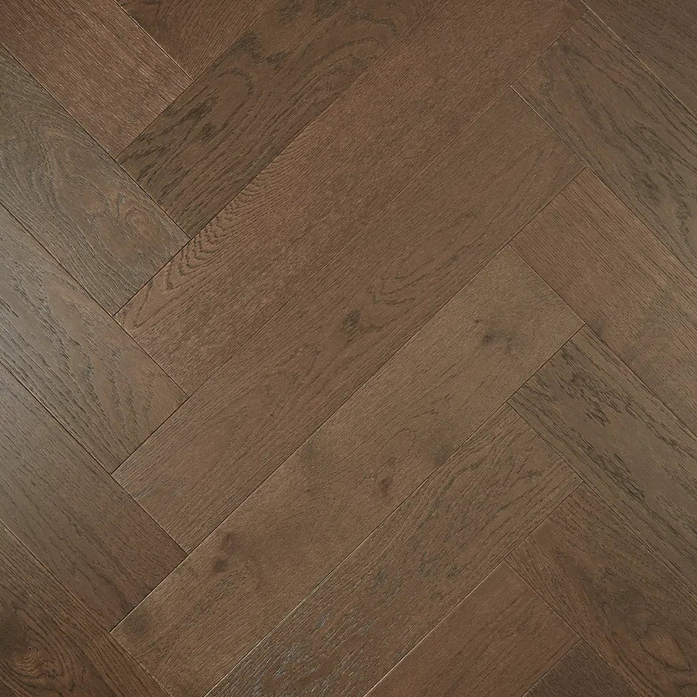 Dark Brown - Preference De Marque Engineered Herringbone Parquetry