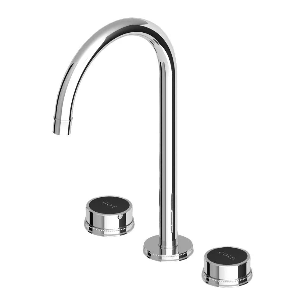 Zucchetti Savoir Basin Set High Spout Embossed Flange