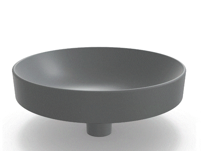 Basin Caroma Liano II 400mm Round Inset Basin Matte Grey (Special Order)