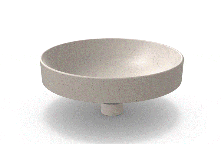 Basin Caroma Liano II 400mm Round Inset Basin Matte Speckled (Special Order)