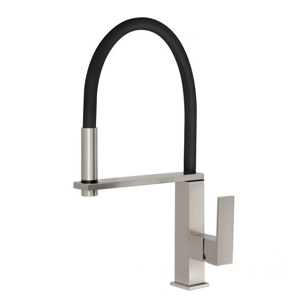 Phoenix Vezz Flexible Hose Squareline Pull Out Sink Mixer - Design 10