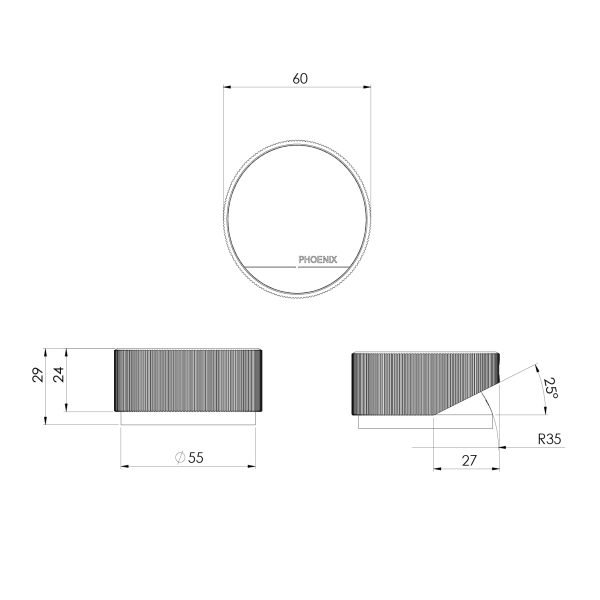 Phoenix Axia Hob Mixer – Lead Free - Design 10