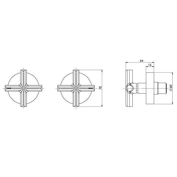 Phoenix Vivid Slimline Plus Wall Top Assemblies – Lead Free - Design 10