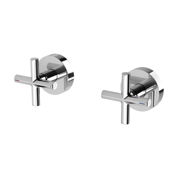 Phoenix Vivid Slimline Plus Wall Top Assemblies 15mm Extended Spindles – Lead Free - Design 10