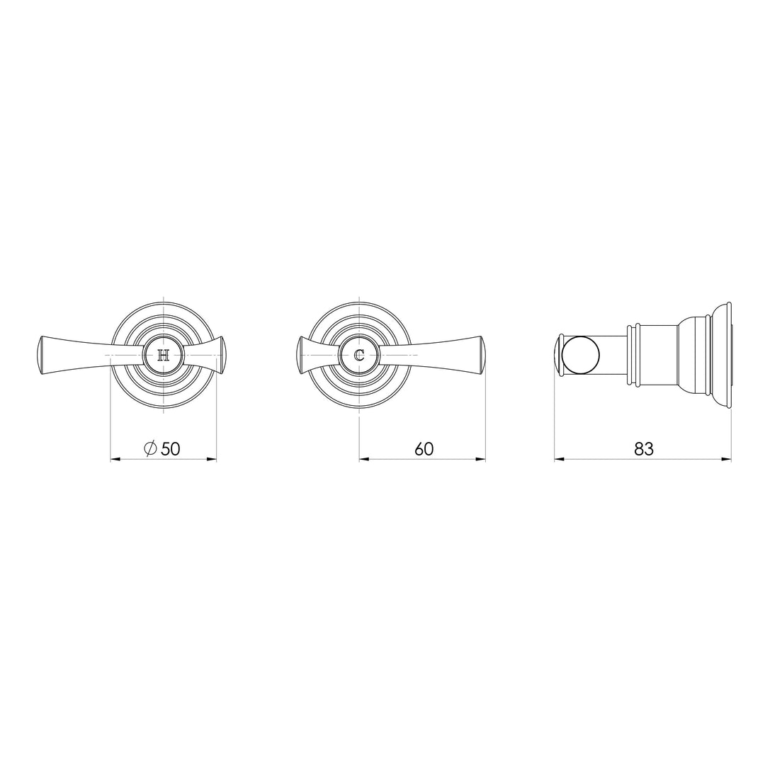 Phoenix Cromford Wall Top Assemblies – Lead Free - Design 10