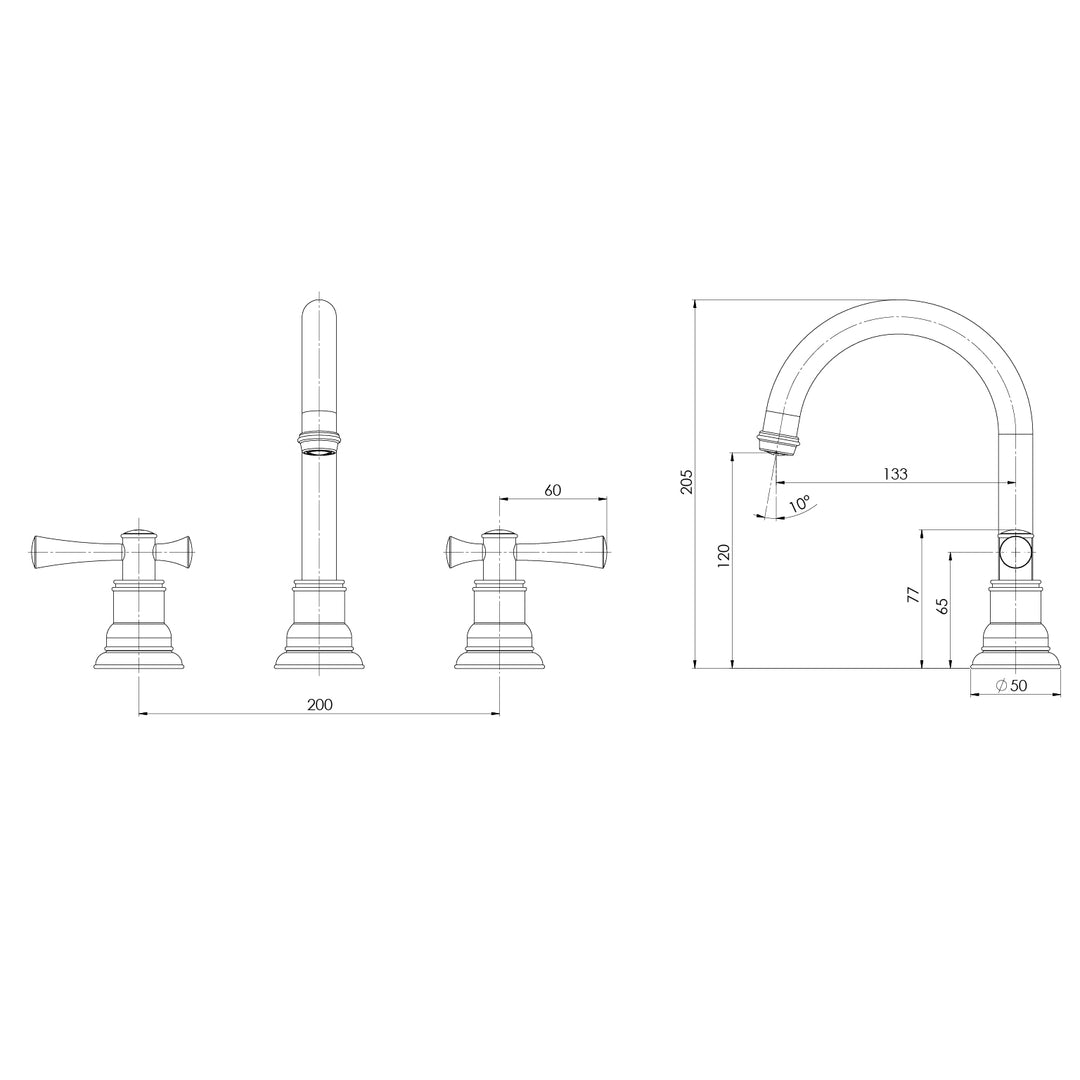 Phoenix Cromford Basin Set – Lead Free - Design 10