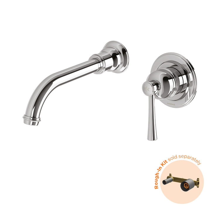 Phoenix Cromford SwitchMix Wall Basin / Bath Mixer Set 180mm (Fit-Off Kit Only) – Lead Free - Design 10