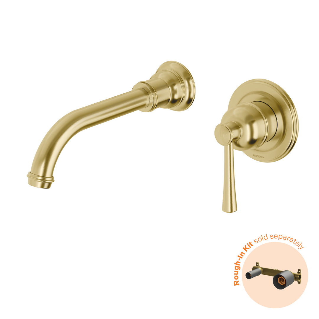 Phoenix Cromford SwitchMix Wall Basin / Bath Mixer Set 180mm (Fit-Off Kit Only) – Lead Free - Design 10