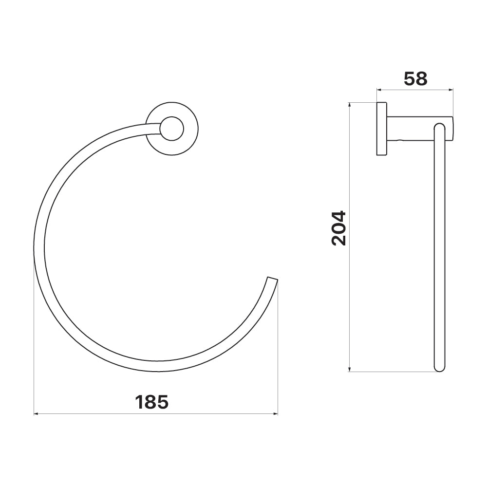 MIXX Cedar Towel Ring