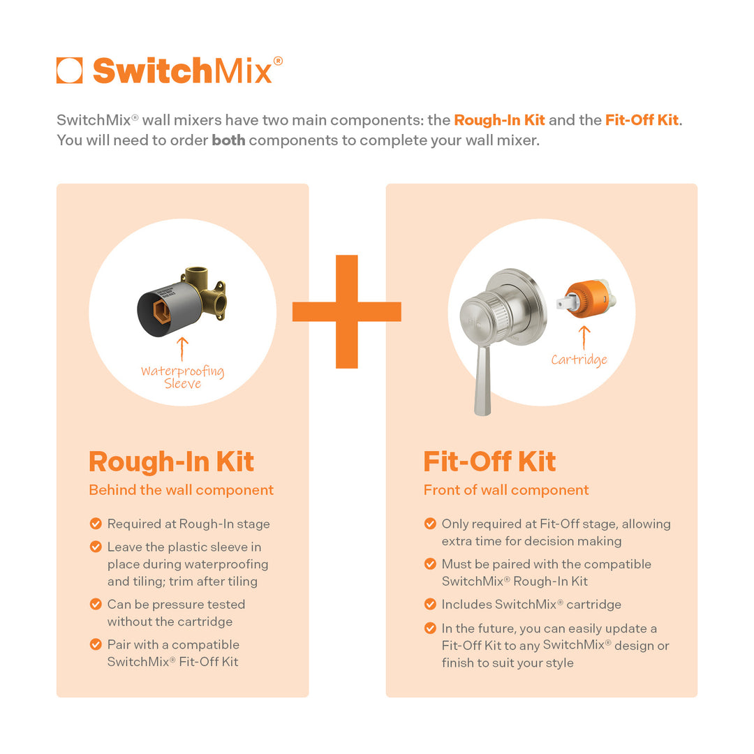 Phoenix Wiltern SwitchMix Shower / Wall Mixer (Fit-Off Kit) - Design 10