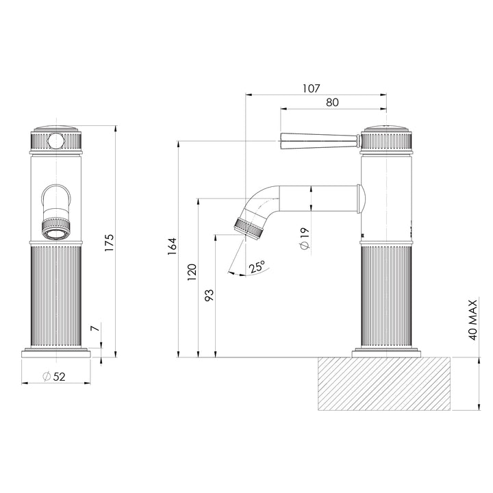 Phoenix Wiltern Basin Mixer - Design 10