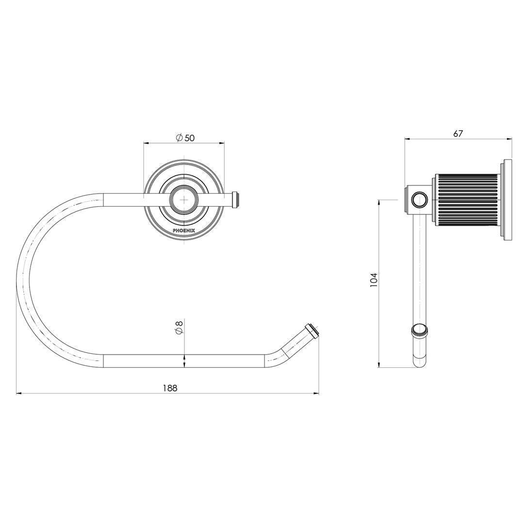 Phoenix Wiltern Toilet Roll Holder