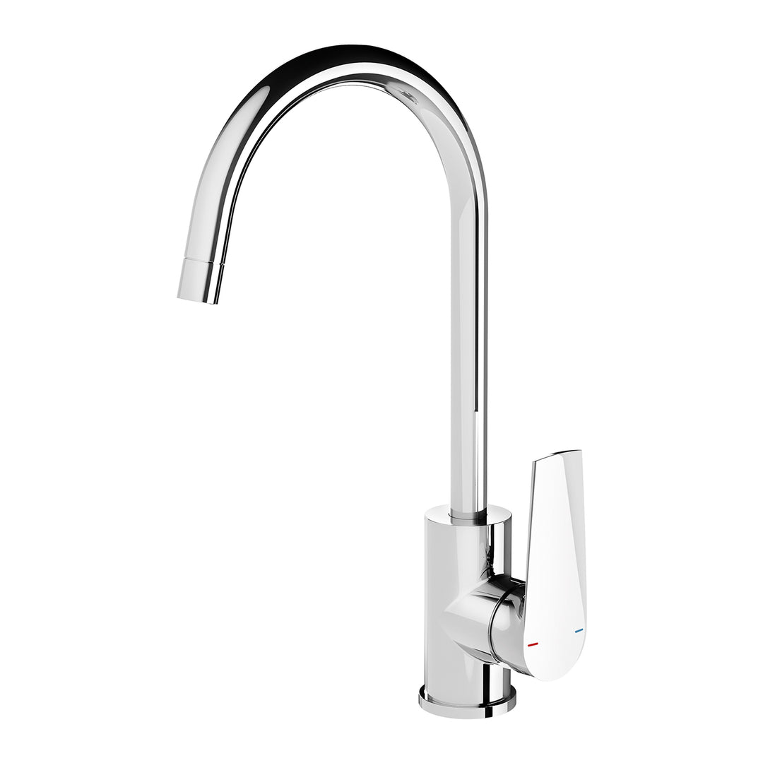 Phoenix Arlo Sink Mixer 200mm Gooseneck – 6 Star – Lead Free - Design 10