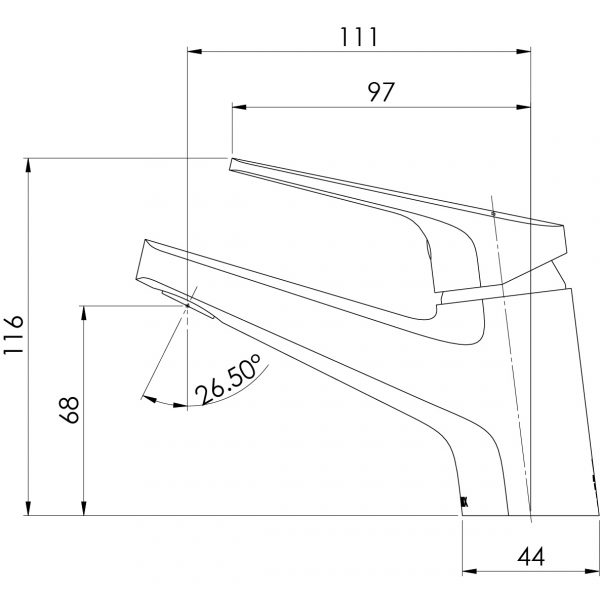 Phoenix Ivy MKII Fixed Basin Mixer – Lead Free - Design 10