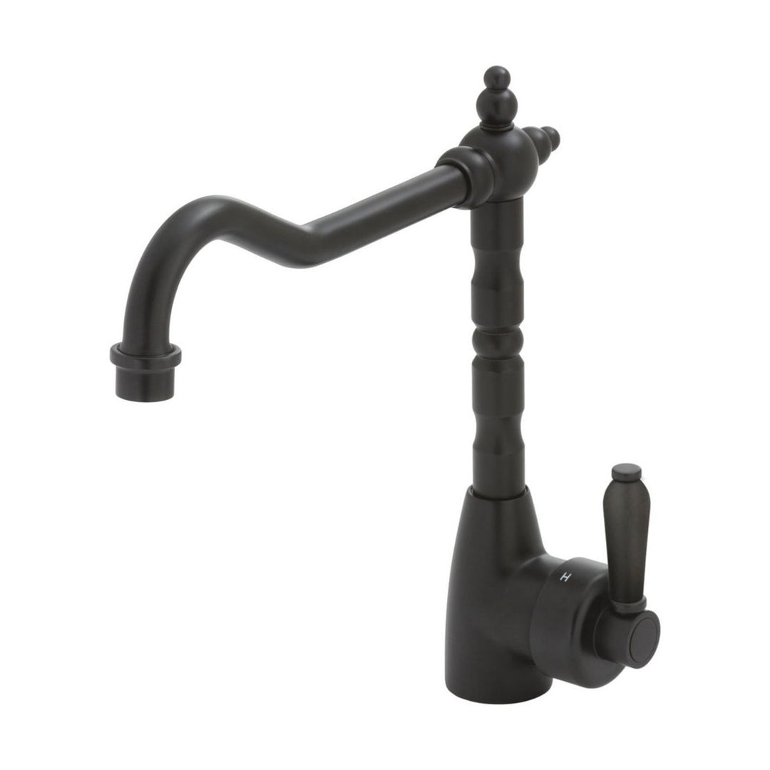 Fienza Eleanor Shepherds Crook Chrome Handle Kitchen Sink Mixer