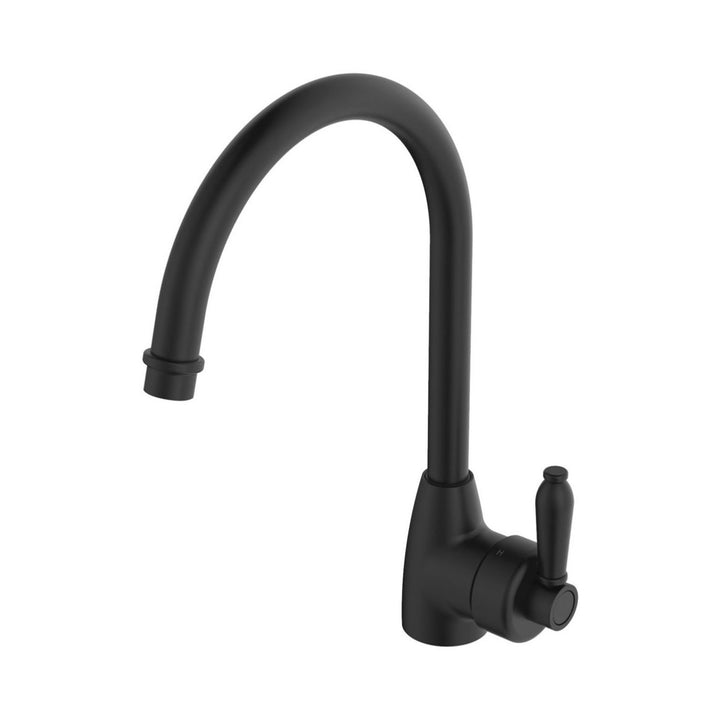 Fienza Eleanor Gooseneck Chrome Handle Kitchen Sink Mixer