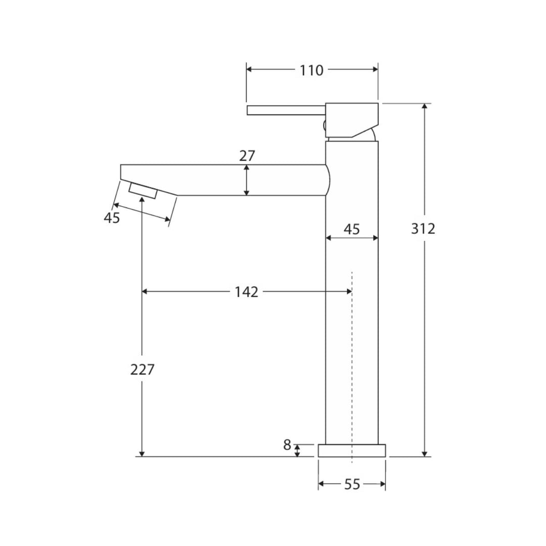 Fienza Isabella Tall Basin Mixer