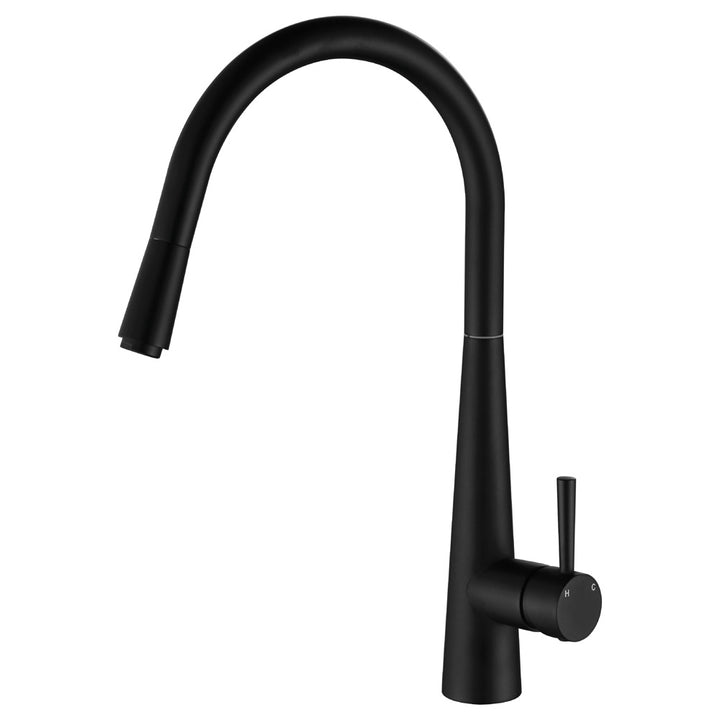 Fienza Hustle Deluxe Gooseneck Pull Out Sink Mixer - Design 10