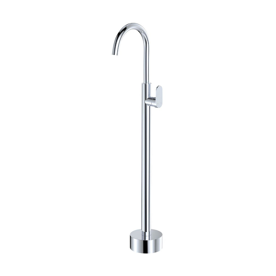Fienza Empire Slim Floor Mounted Lead Free Basin/Bath Mixer