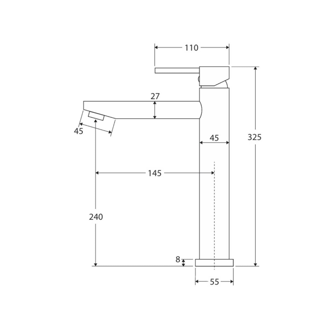 Fienza Hustle Tall Basin Mixer