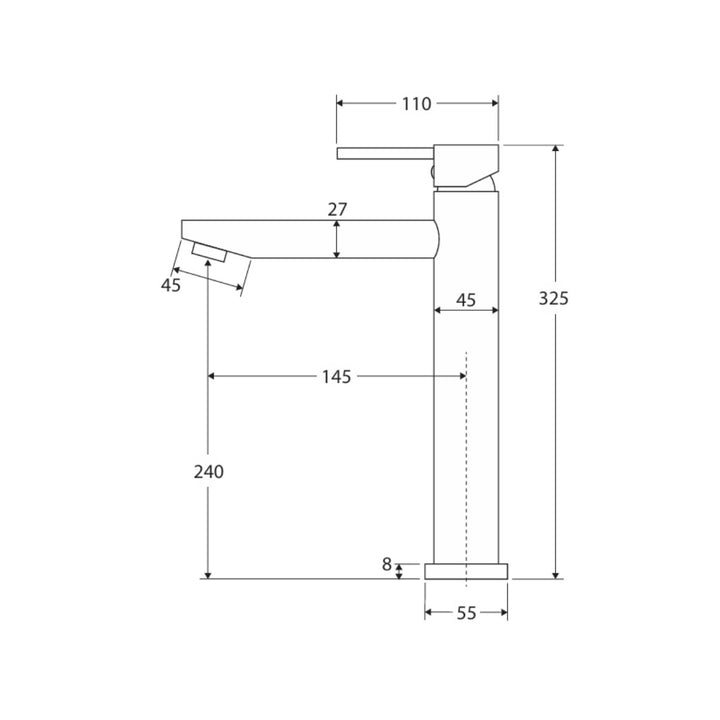 Fienza Hustle Tall Basin Mixer