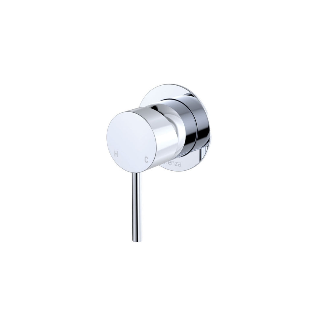 Fienza Kaya Small Round Plate Lead Free Wall Mixer Chrome