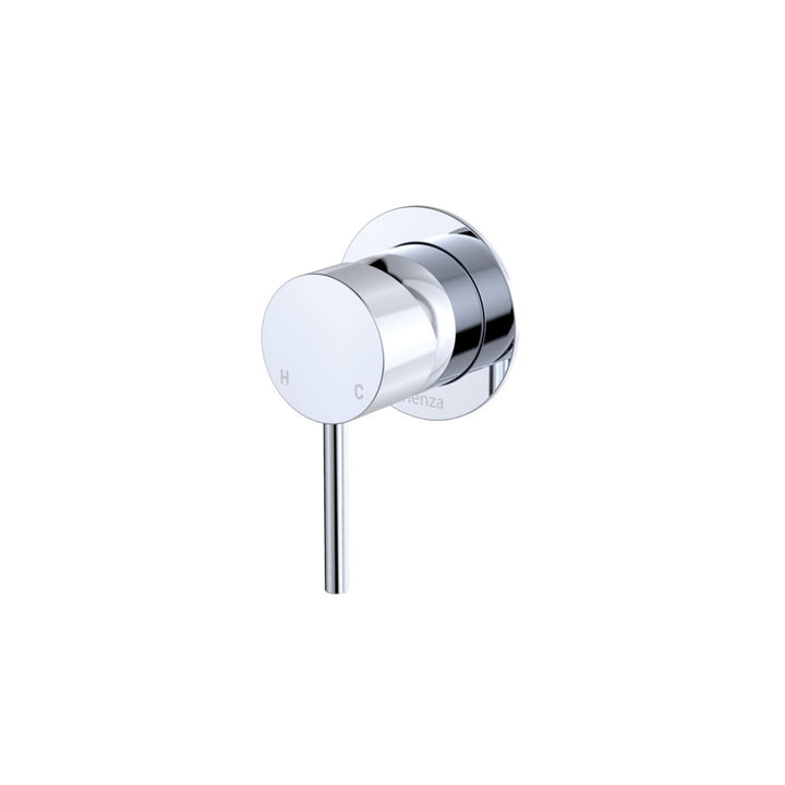 Fienza Kaya Small Round Plate Lead Free Wall Mixer Chrome