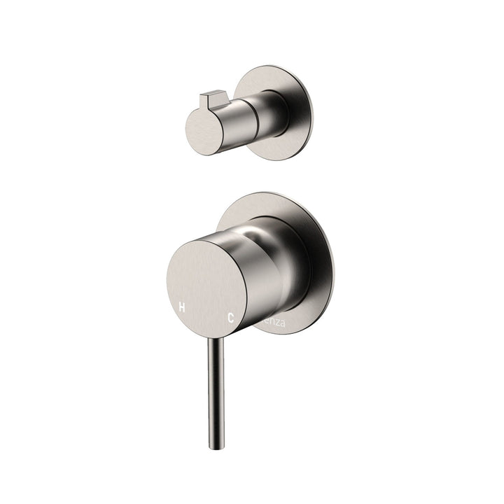 Fienza Kaya Small Round Plate Lead Free Wall Diverter Mixer
