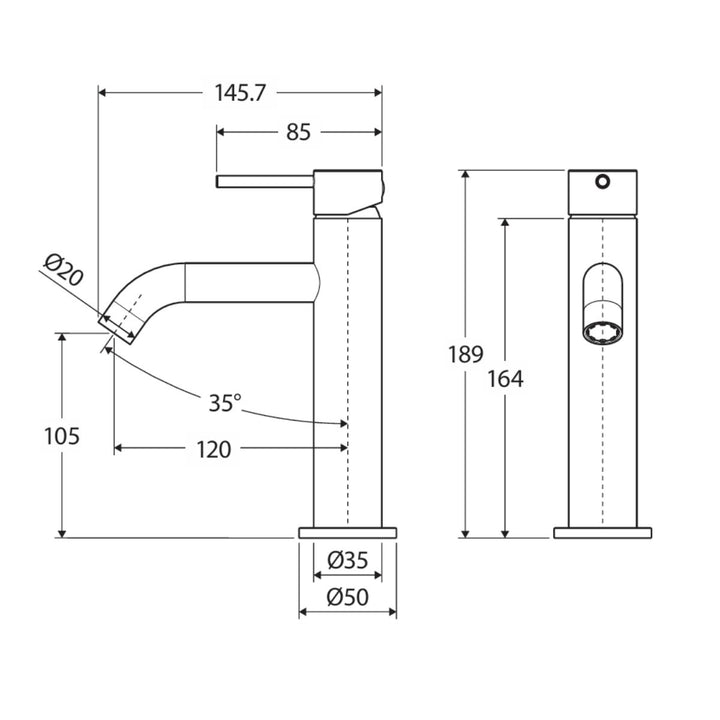 Fienza Kaya Lead Free Basin Mixer