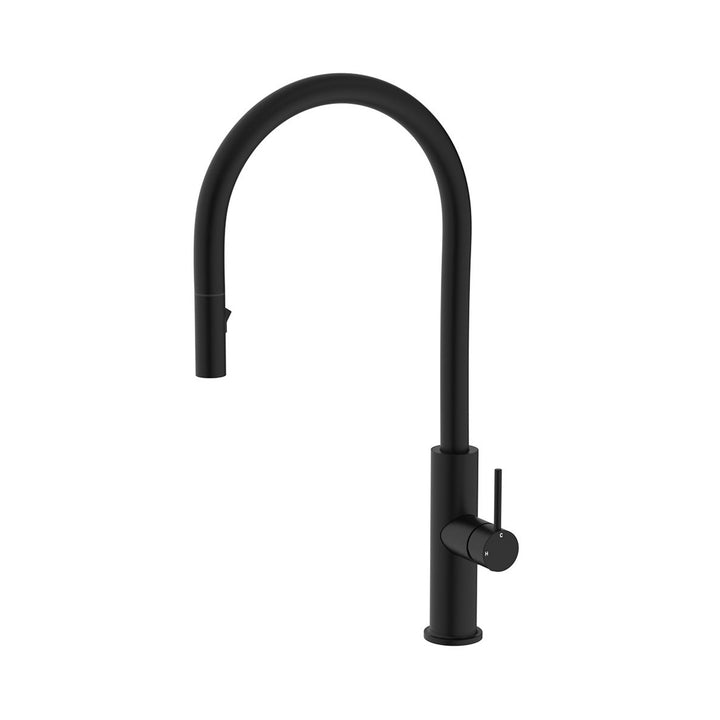 Fienza Kaya Lead Free Pull Down Sink Mixer Matte Black