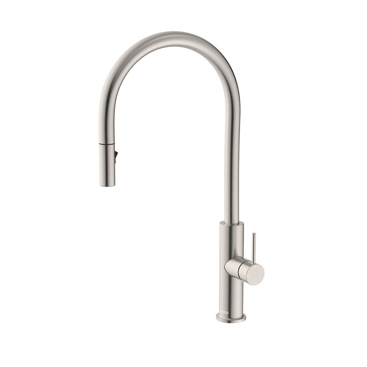 Fienza Kaya Lead Free Pull Down Sink Mixer Brushed Nickel