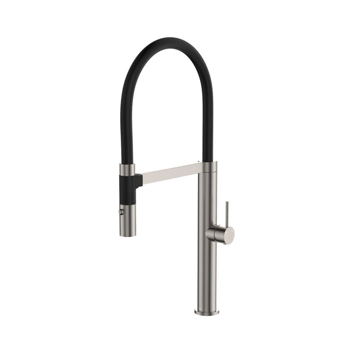 Fienza Kaya Lead Free Pull Out Sink Mixer Brushed Nickel